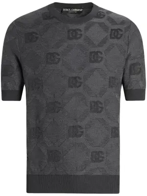 Жаккардовая футболка с логотипом