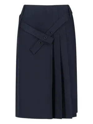 Плиссированная миди-юбка