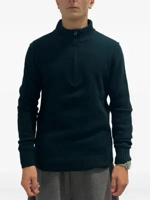 Свитер с воротником на молнии