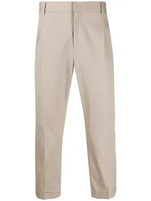 укороченные брюки строгого кроя