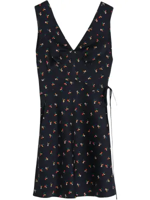 Платье миди с цветочным принтом