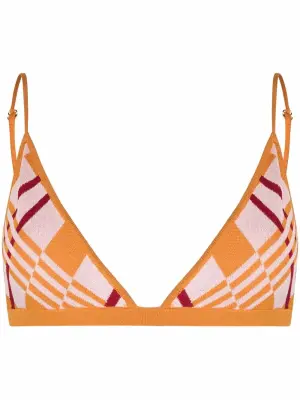 Бюстгальтер с узором аргайл