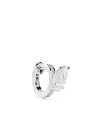 Серьга Serti Sur Vide из белого золота с бриллиантами