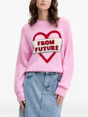 Свитер с графичным принтом