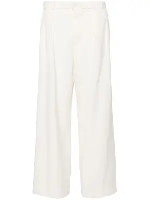 Брюки строгого кроя с заниженной талией