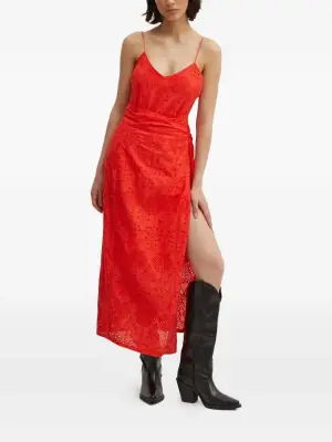 Юбка миди с вышивкой