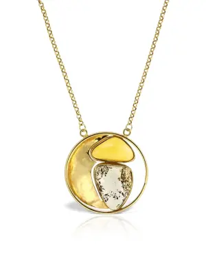 Кулон-круг на цепочке