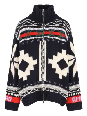 Кардиган на молнии с узором в стиле фэр-Айл