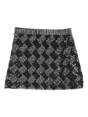 юбка мини с пайетками