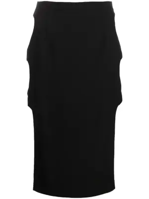 Юбка миди с вырезами