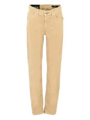 Брюки с нашивкой-логотипом