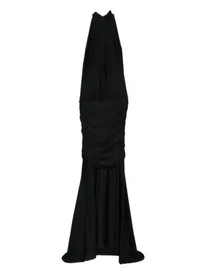 Платье макси с кольцами