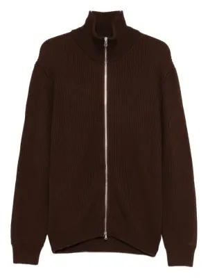Кардиган с высоким воротником на молнии