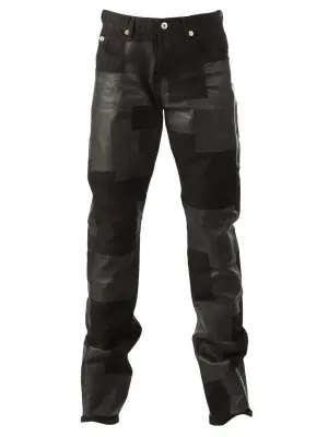 лоскутные джинсы