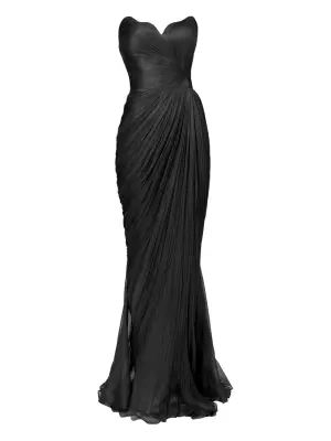 Платье с плиссированным корсетом