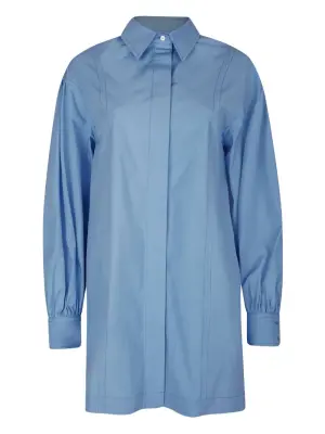 Платье-рубашка мини Zena с объемными рукавами