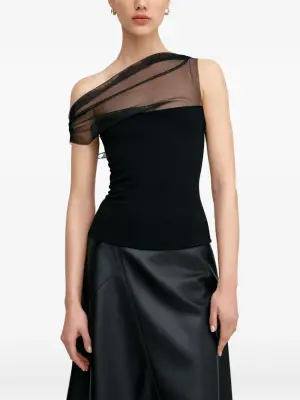 Сетчатый топ Cabrini со сборками