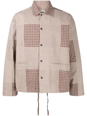 Клетчатая рубашка PJ с длинными рукавами