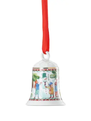 Елочная игрушка в виде колокольчика