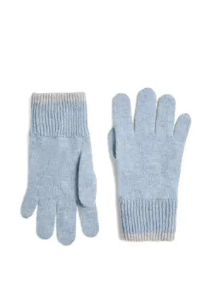 Перчатки с манжетами в рубчик