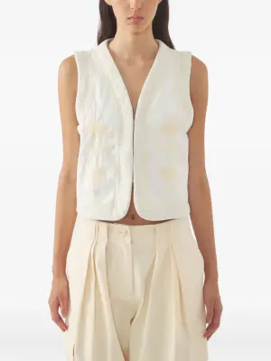 Вышитый жилет без рукавов