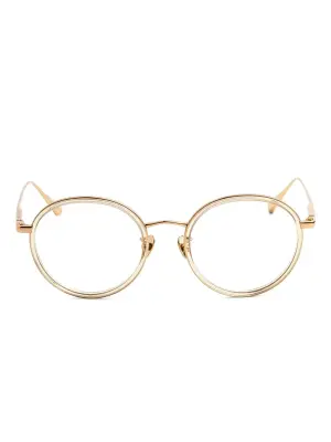 очки в круглой оправе
