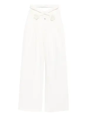 Брюки Wrapped In Roses со складками