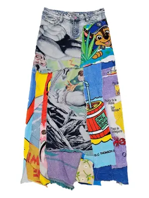 Юбка миди с принтом