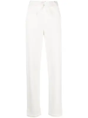 брюки с завышенной талией и завязками