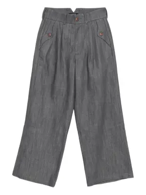 Брюки с плиссированными карманами