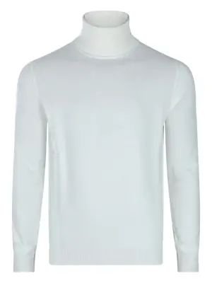 Свитер в рубчик с высоким воротником