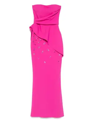 Платье макси с пайетками