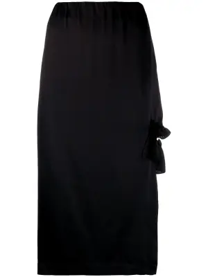 юбка с вырезом и оборками