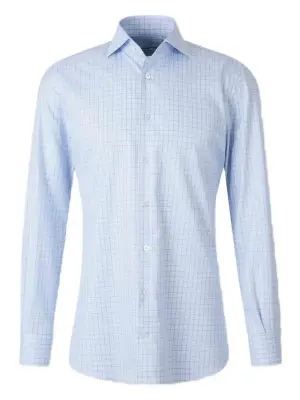 Рубашка в клетку на пуговицах