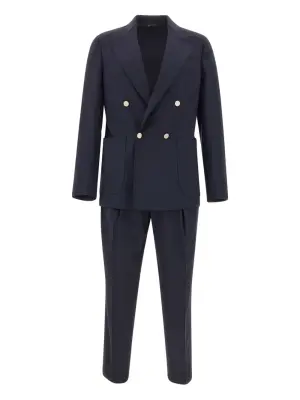 Костюм с двубортным пиджаком