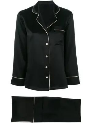 Пижама с контрастной окантовкой