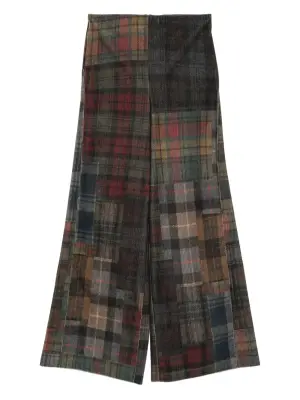 Брюки в технике пэчворк