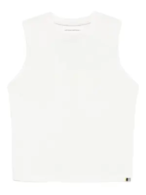 Кашемировый топ без рукавов