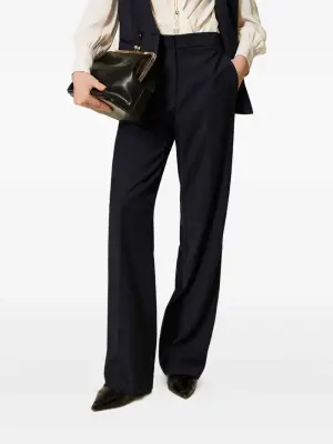 Брюки широкого кроя с боковыми карманами