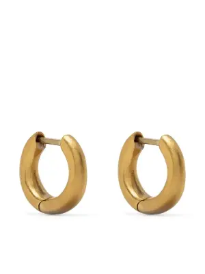 Серьга-хагги из желтого золота