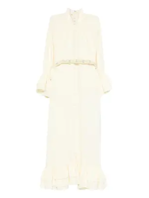 Платье миди с оборками