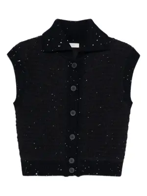 декорированный жилет на пуговицах
