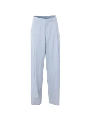 Широкие брюки в полоску