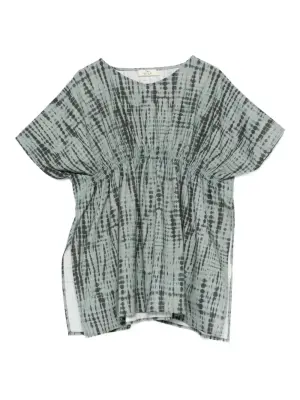 Кафтан с принтом тай-дай