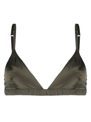 Шелковый бюстгальтер с треугольными чашками