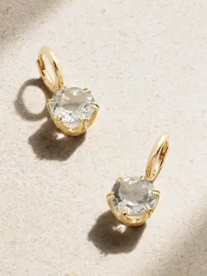 Серьги Mini Crown из 18-каратного золота с аметистами