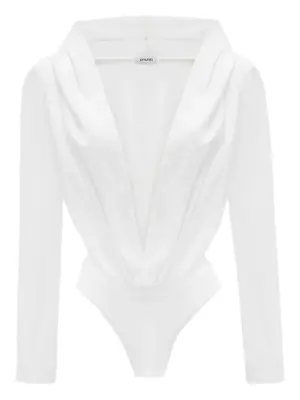 Боди с драпировкой