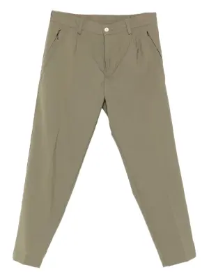 Плиссированные брюки с карманами на молнии