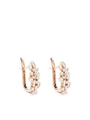 Серьги из розового золота с бриллиантами