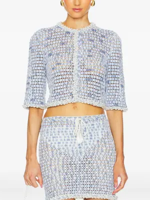 Кардиган Galia в технике кроше